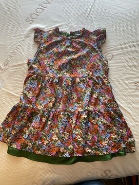 Anthropology THML mini dress ruffle sleeve